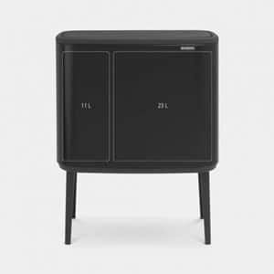 פח טאץ הפרדה 23+11 ליטר BO - שחור מט Brabantia