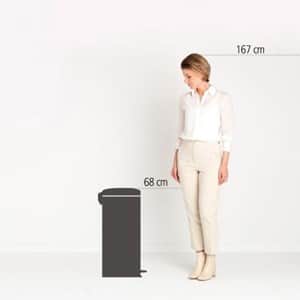 פח פדל 30 ליטר NewIcon - זהוב מינרלי Brabantia