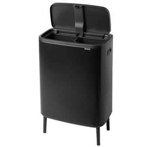 פח טאץ הפרדה 30+30 ליטר BO - שחור מט Brabantia