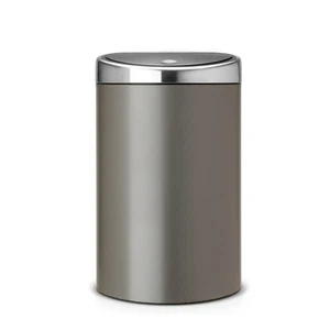 פח טאץ אובלי 40 ליטר - פלטיניום Brabantia