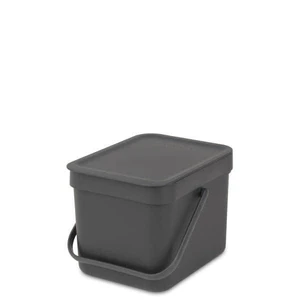 פח הפרדה 6 ליטר - Sort & Go - אפור Brabantia