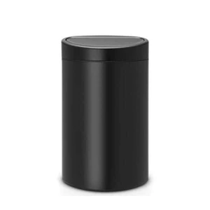 פח טאץ אובלי 40 ליטר - שחור מט Brabantia