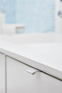 ידית רוכבת 41972 Straight לבן מט - א' 350 מ"מ Furnipart