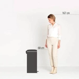 פח פדל 30 ליטר NewIcon - זהוב מינרלי Brabantia