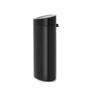 פח טאץ אובלי 40 ליטר - שחור מט Brabantia