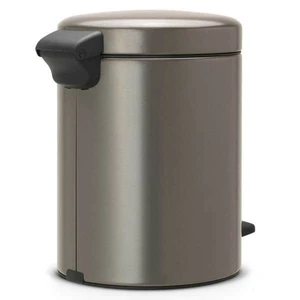 פח פדל 5 ליטר NewIcon - פלטיניום Brabantia