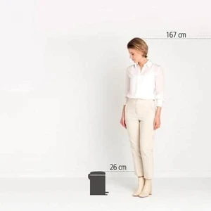 פח פדל 3 ליטר NewIcon - אפור בטון מינרלי Brabantia